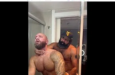Muscular Hairy Bears Shower Fun Dominant Bear Top & Intense Chemistry
