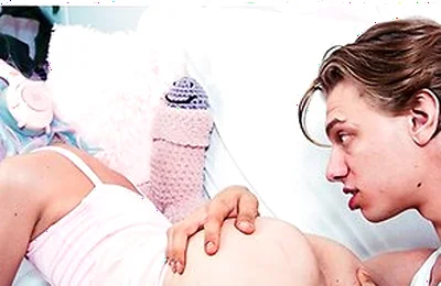 Gamer Femboy Sam Ledger In Pink Thong & Cat Ears Gets Rimmed Then Fucked By Leo Louis