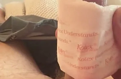 Kotex Thin and Stayfree Box Fucking Big Cum