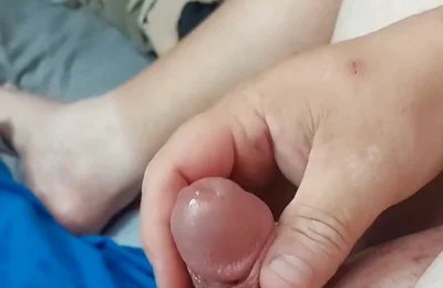 Cum Shot with Toy in Ass