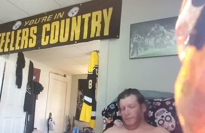 Lee Przybylowicz Hiding His Pathetic Little Sissy Clitty Behind a Water Bottle
