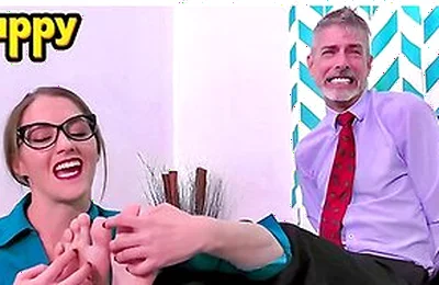 Headmistress Terra Mizu Tickles And Humiliates Richard Lennox