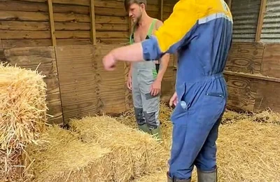 Topless Psychic Gets Fucked Harder Then He Predicted by Farmer Sam in His Barn