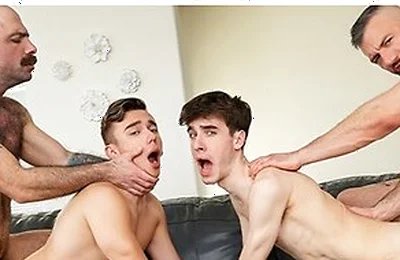 The Boys Credit Card Hoax Leads To A Hard Lesson In Ass-pounding And Submission With Cole Conners, Carter Delrey And Jake Nicola
