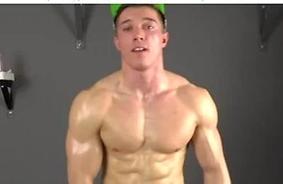 Handsome Muscle Boy Larry Mccormick Flexing And Wanking
