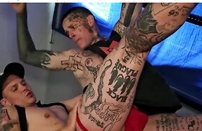 Ethan Chase - Tatted Slut Insatiable For Uncut Cock