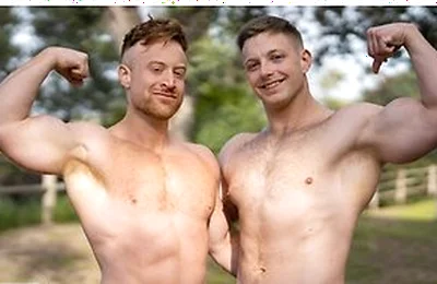 Kyle Denton & Tim James Check Each Other Out Before Getting Down And Dirty On The Bed