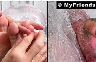 Tommy Bearhama Gets Mummified And Giggles With Feet Tickles