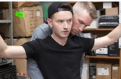 Officer Nick Fitt Takes Full Control Over Skinny Boys Asshole For Stealing A Dildo
