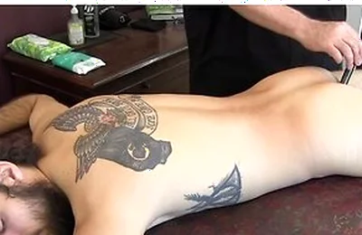 Horny Masseur Cant Resist Devouring Leeroys Cock And Asshole