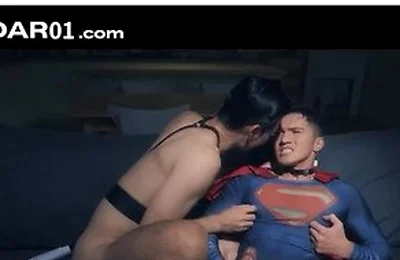 Supermans Cock Of Steel Gets Tormented As He Receives A Facial