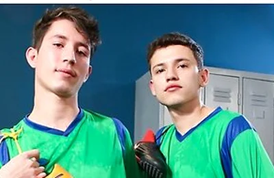 Teammates Jake Lotti & Loick Gauthier Get Wild In The Locker Room After Sweaty Workout