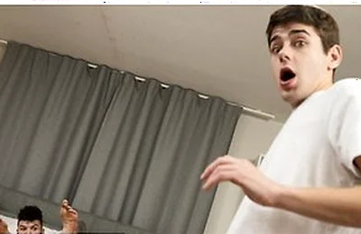 Men - Hatler Gurius Self Fucks His Hole, Then His Roommate Joey Mills Walks In To Help Him