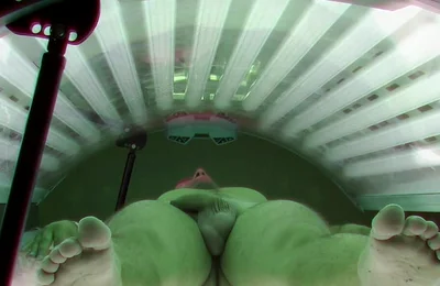 Czech Gay Solarium 11 Beefy Guy Strips Down