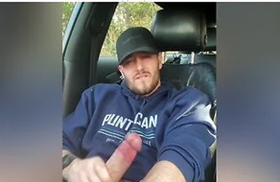 Pulling Over To Wank My Fat Cock In The Car Park