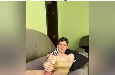 Twink Showing Everything On The Couch