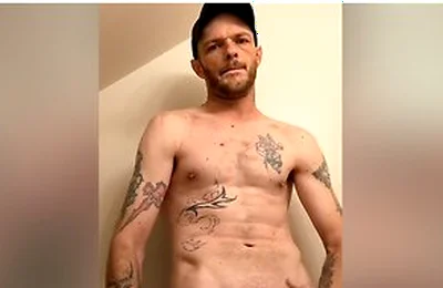 Sexy Guy Stroking Bwc In The Mirror