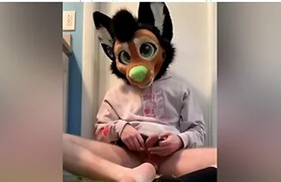 Furry Nerd Showing Off Feet Verbal Jerking Off With Sock