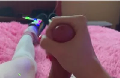 Silly Femboy Plays With Himself And Makes A Milky Mess Heheo(^^)o