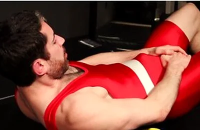 Wrestler Self Facial After Ab Workout [jay Stroke]
