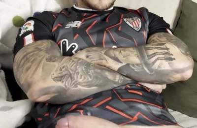 My Big Cock Cums Watching Football