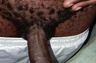 Early Morning African Hairy Man Hard Black Dick
