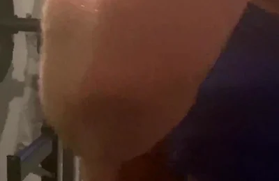 Anal Dildo Fucking in the Gym
