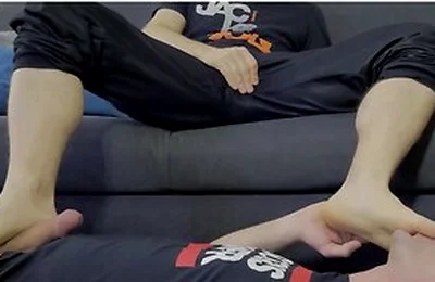 Getting Horny By Sneaker Socks And Feet With Feet Slave