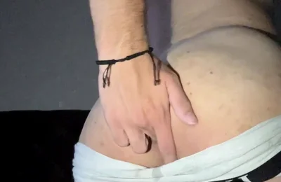 Twink in White Underwear Moaning