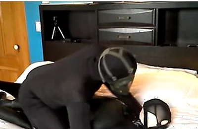 Black Masked Spandex Humps Masked Orca Dummy