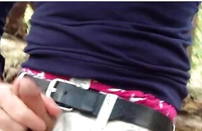 Caught Jerking-off In The Woods. I Found This Video Of Me Jacking Off When Someone Walks Up On Me