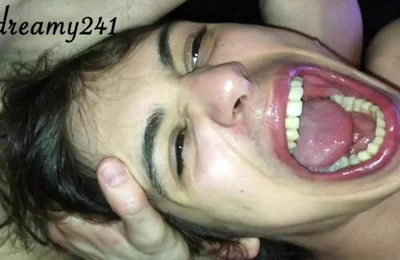 Slow Masturbation of a Teenager with an Ejaculate