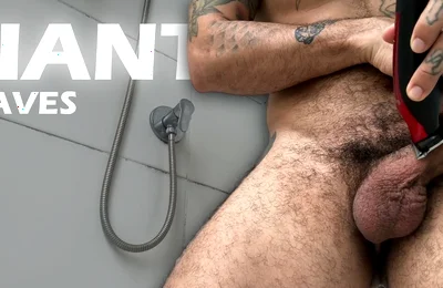 Giant Shows Tiny Human How to Shave His Entire Body