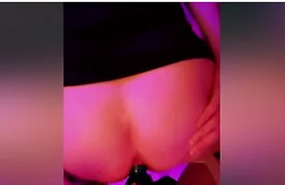 Cute French Femboy Showing Off, Rides His Dildo Before Cumming