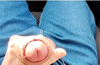 Taxi Driver Jerks Off My Big Dick While Driving Me Home From College