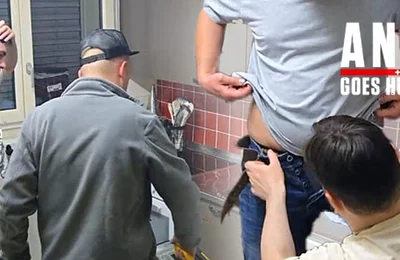 Caught Mike Sucking the Farmer Then the Twink Delivery Boy Joined for a 4some (part2)