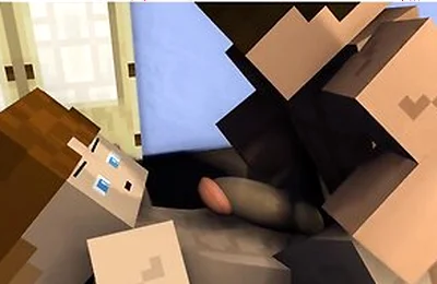 Late Game Night With The Boys - Minecraft Gay Sex Animation